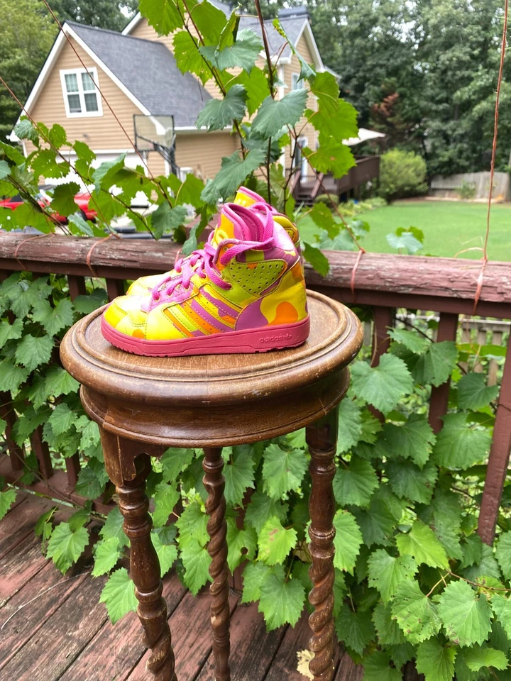 TAMANHOS DE BEBÊ 10K Adidas Jeremy Scott camuflagem neon G95752 autêntico KIDS - Imagem 3 de 4