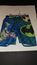 BOYS DC COMIC BATMAN SWIM TRUNKS SZ. 4 NWT