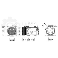 Prasco Kompressor Klimaanlage Passend FüR Renault Kangoo KC0/1_ FC0/1_