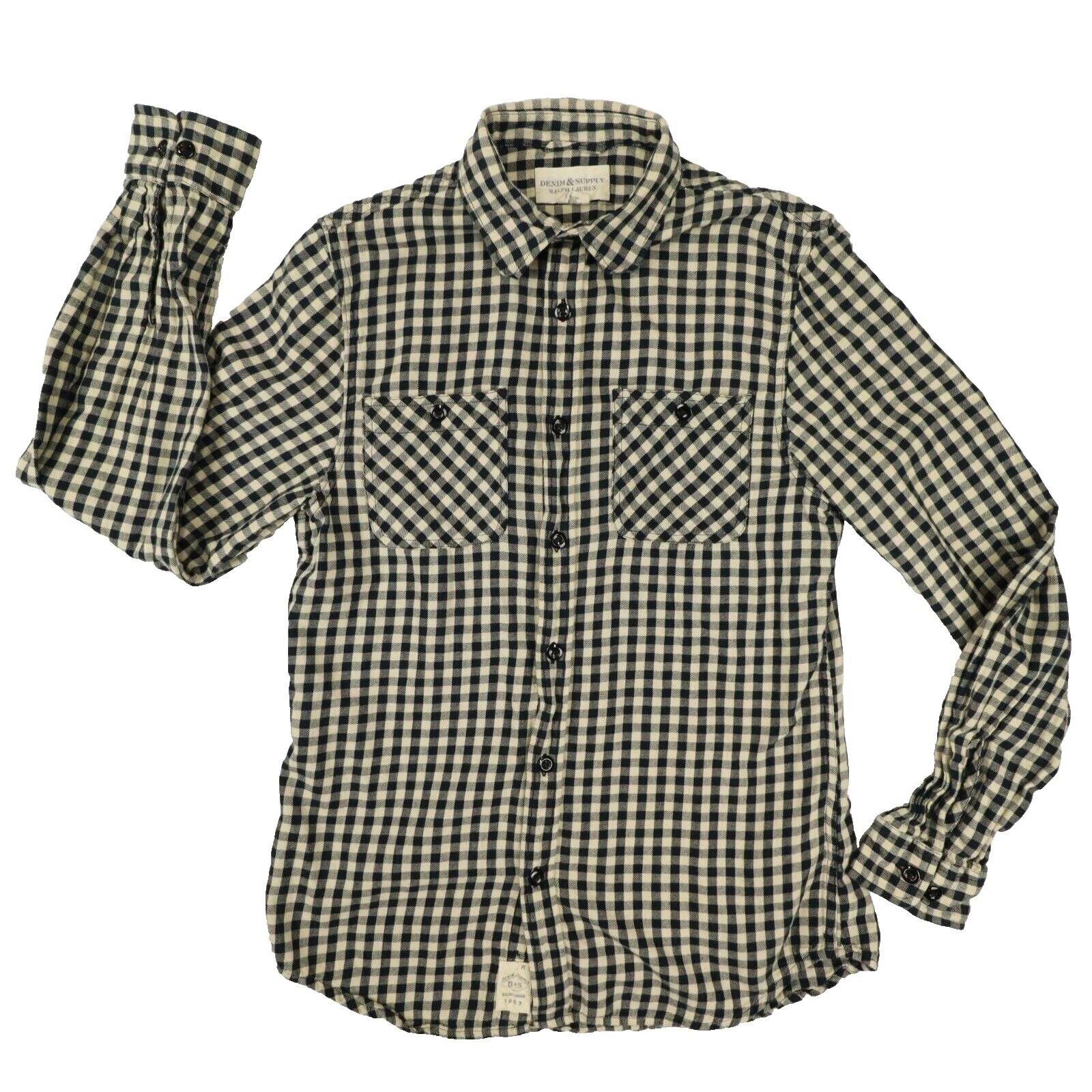 Denim & Supply Ralph Lauren Slim Regular Size Casual Button-Down Shirts for Men