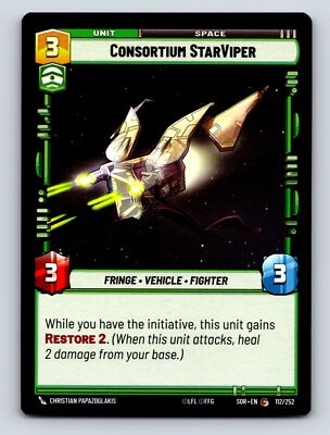 Command Space Consortium StarViper Fringe Vehicle Fighter Unit Restore