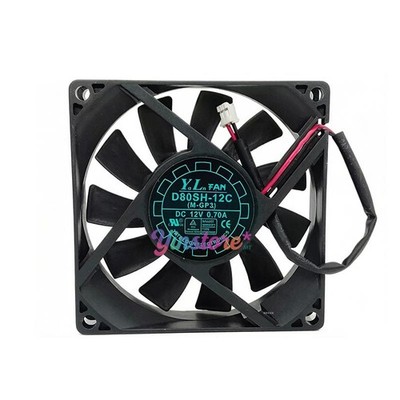 1 Pc. New D80SH-12C Chassis Cooling Fan 8020 DC12V 0.70A 8CM 2Pin