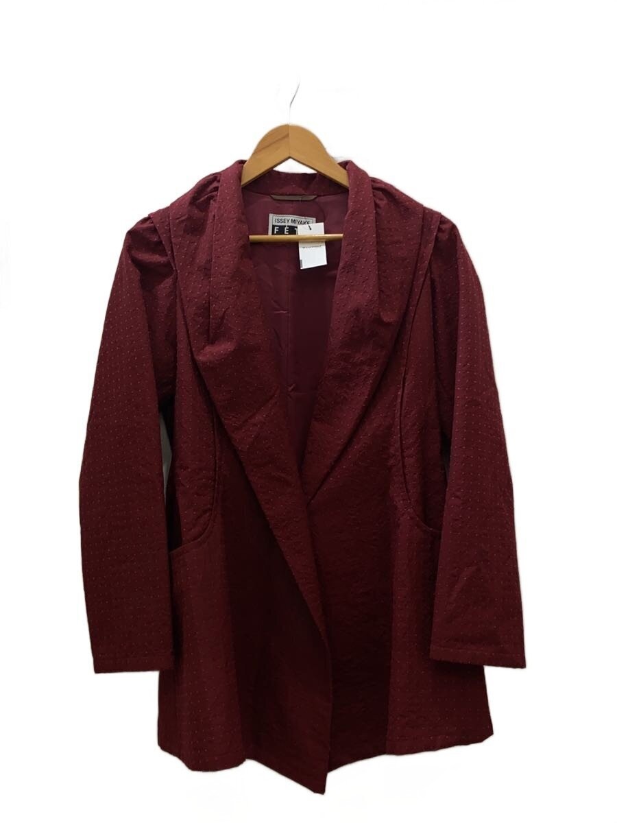 ISSEY MIYAKE FETE Tailored Jacket/3/Wool/RED/Dot/IF74FD516