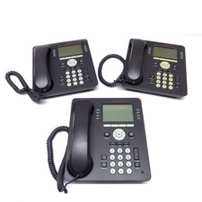  Lot of 3 Avaya 9608 8-Line LCD Display Business Desk Phones w/ Handsets