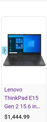 Lenovo ThinkPad E15 Gen 2 15.6'' BLACK