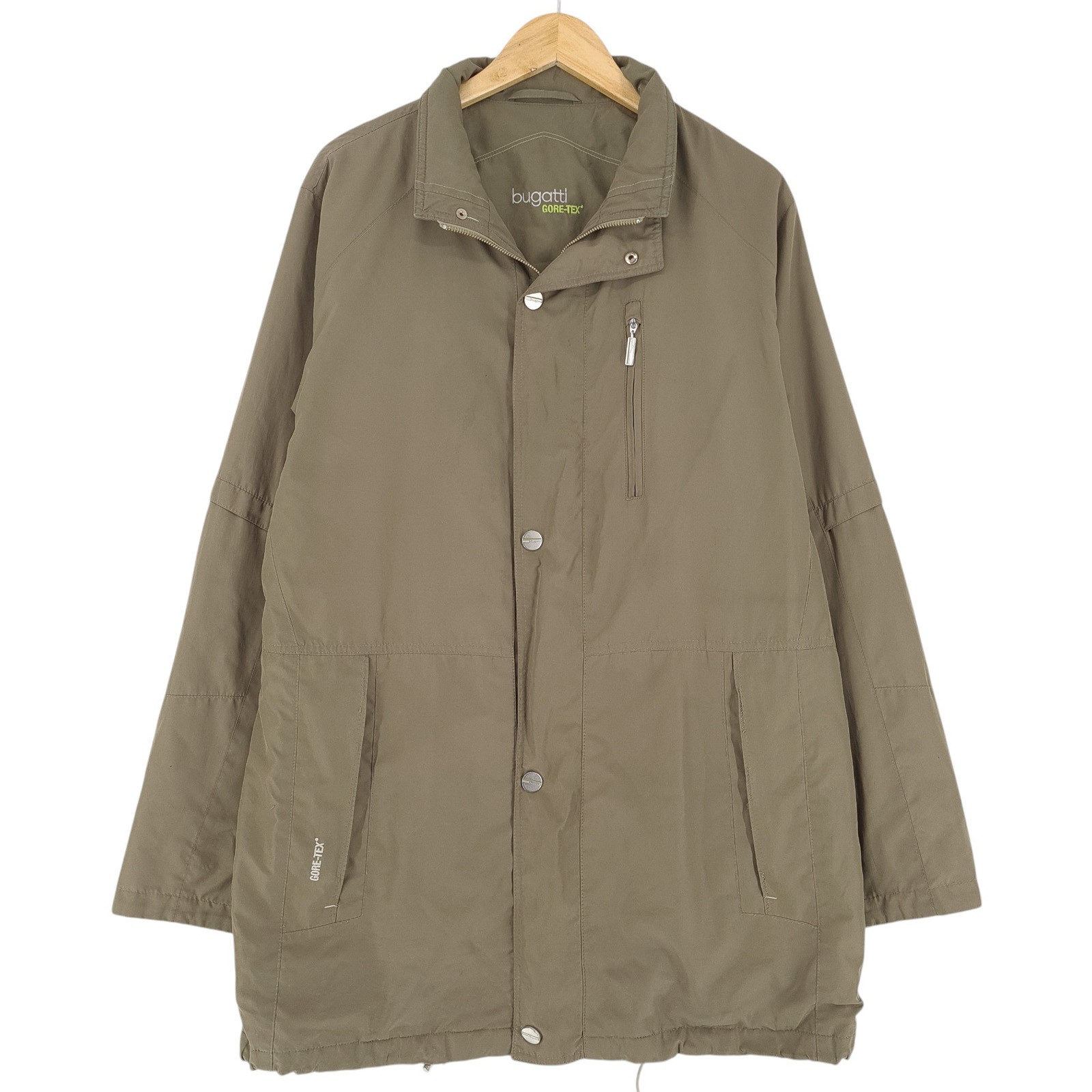 Chaqueta Bugatti Para Hombre Impermeable Goretex Beige Talla 50