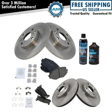 Front & Rear Ceramic Brake Pad & Rotor Kit w/Chemicals for Mazda Miata