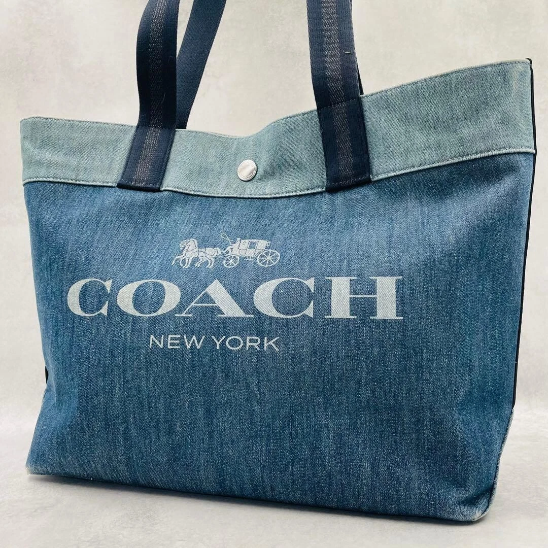 Coach Denim Exterior Tote Bags & Handbags for Women for sale | eBay