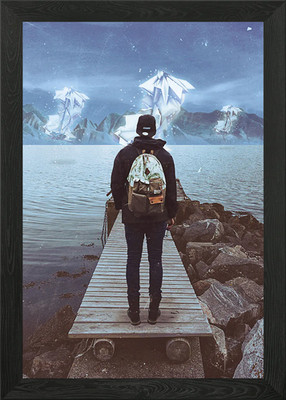 Erscheinung am Pier Gerahmtes Wandbild Poster Leinwanddruck Bild