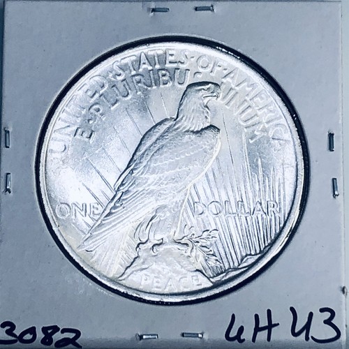 1923 P BU GEM PEACE SILVER DOLLAR UNC MS+++ U.S. MINT RARE COIN 3082 - Foto 2 di 3