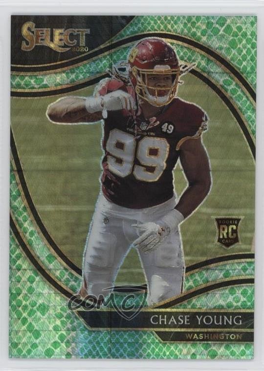 2020 Panini Select Field Level Dragon Scale Prizm 50/67 Chase Young Rookie RC