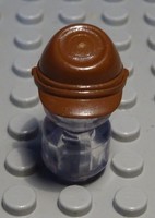 Lego Figur ZubehöR Kopfbedeckung Hut Alt Braun