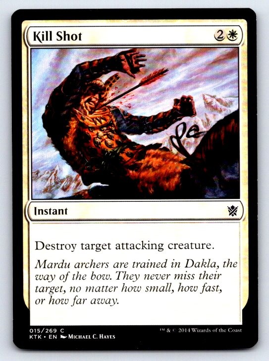 Kill Shot 15 Common Khans of Tarkir Magic: The Gathering Lightly Played