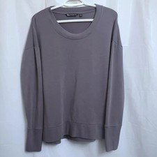 Athleta Round Neck Pullover Sweater Women's Medium M Gray