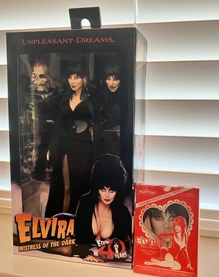 RARE 2026 Fright Rags ELVIRA Valentine's Day Trading Cards + Bonus Elvira Figure