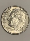 2001-D Roosevelt Dime 10 Cent Coin.