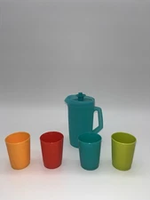 Tupperware Miniature Pitcher Cups Multicolor 300ml 72ml Plastic