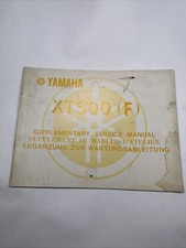 YAMAHA XT500(F) ERGÄNZUNG ZUR WARTUNGSANLEITUNG B0351
