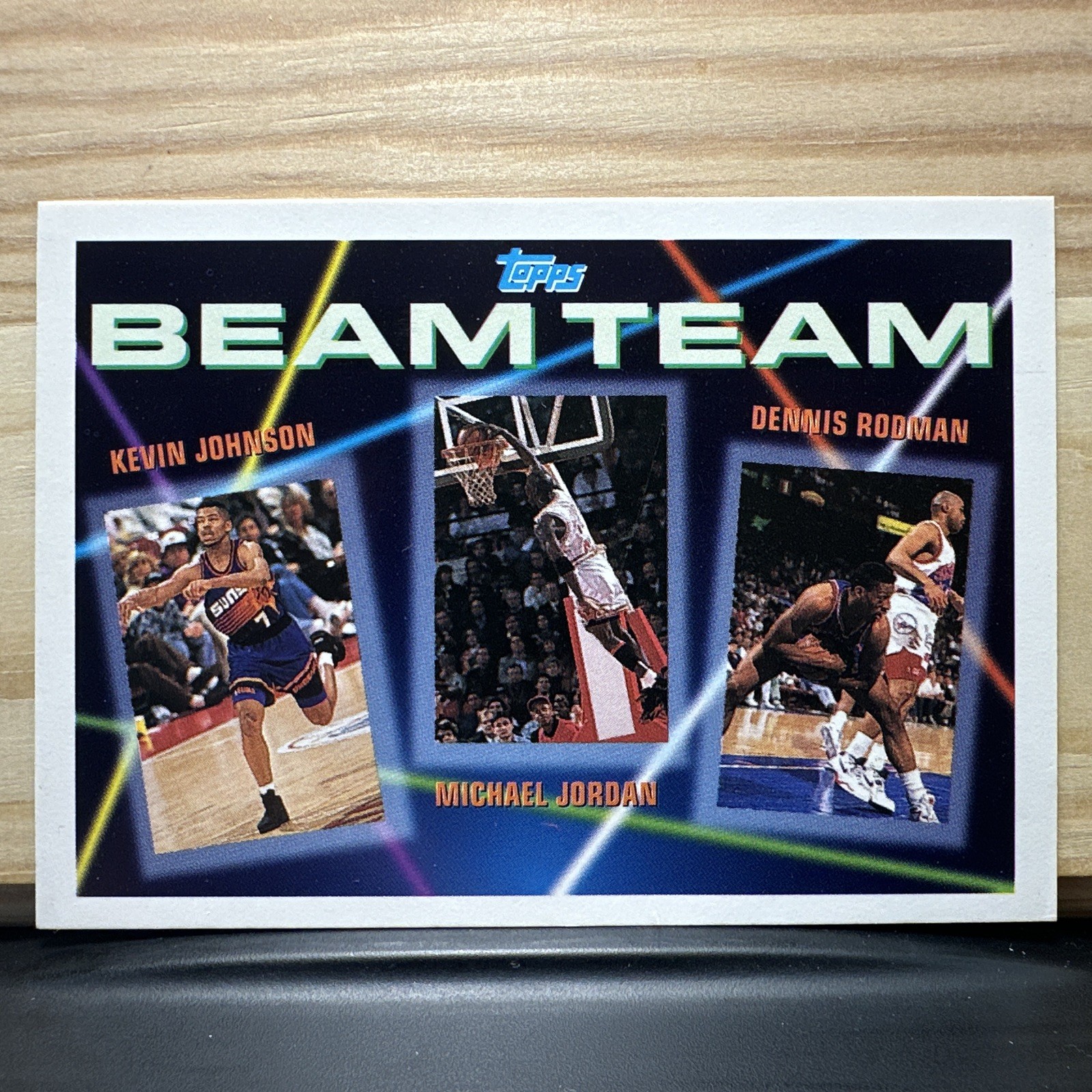 1992-93 Topps - Beam Team Michael Jordan, Dennis Rodman, Kevin Johnson #3 🔥