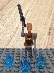 Lego Star Wars B1 Rocket Droid Commander Yellow Markings sw0227 And 3x Crystals