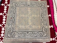VTG Color Fast Bandana 1980s Paisley 50/50 Made In The USA