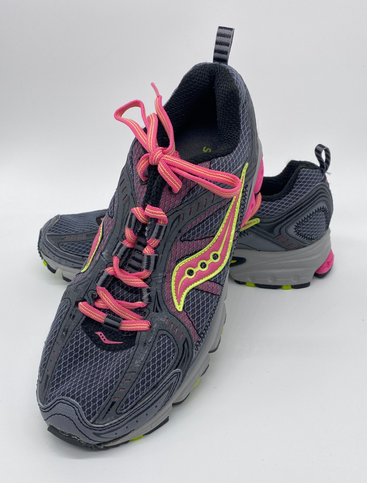 Saucony Excursion TR6 15107-17 Women's 8.5 Gray Pink Green Trail Running Shoe