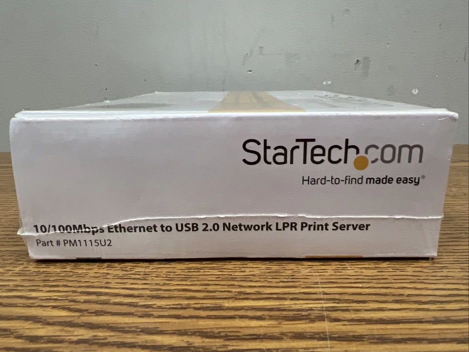 StarTech.com Ethernet to USB 2.0 Network LPR Print Server (PM1115U2) - Image 2 of 4