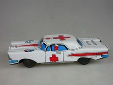 Blech Japan Rescue Hospital Red Cross Litho Friction 13,4cm Tin Toy 130220