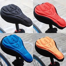 MTB Gel Bike Seat Cover 3D Silicone Bicycle Saddle Cushion Soft Comfort