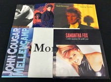 6 pcs - Various 7" 45 RPM Record Original Co Picture Sleeves Only Lot Used
