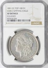 1891-CC $1 Top-100 VAM-3 Spitting Eagle Morgan Dollar NGC XF Details - Cleaned