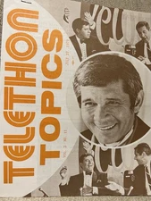 JERRY LEWIS Vintage MDA Telethon Topics July 1972 Telethon Jan Murray