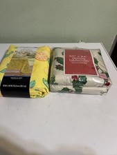 TWO PEVA backed tablecloths Oblong New Read description