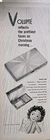 1947 Volupte Golden Loom make up compact cigarette case  Vintage ad