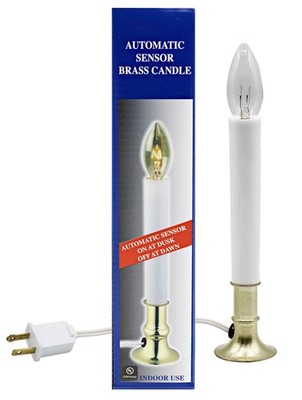 Creative Hobbies Electric 6.75'' tall (9'' including bulb), Brass / White 