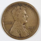 1912-S Lincoln Wheat Cent Semi-Key Date Rare Very Good Free Shipping