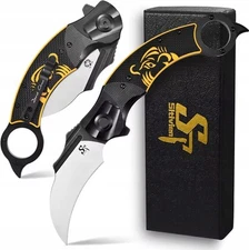KARAMBIT folding pocket knife EDC steel survival Sitivien ST164 pocket knife