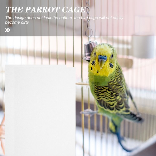 100 Pcs Water Absorption Tray Birdcage Liners Small Pet Pads for - Picture 2 of 12