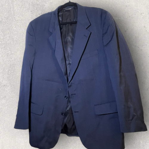 Vintage Christian Dior Blue Male 2 Piece Suit - Picture 1 of 15