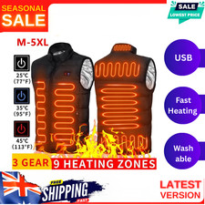 9 Heated Vest Zones Jackets Sportswear