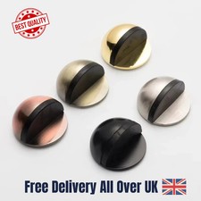 Door Stop Floor Wall Oval Stopper Stick-on Self Adhesive Buffer Stopper Rubber