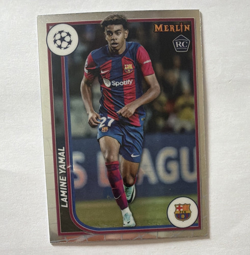 Topps Merlin UCC 2023-24 Lamine Yamal FC Barcelona RC #27 rookie