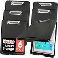 6 Pack Clipboard with Storage, High Capacity Storage Clipboard 8.5 x 11 with