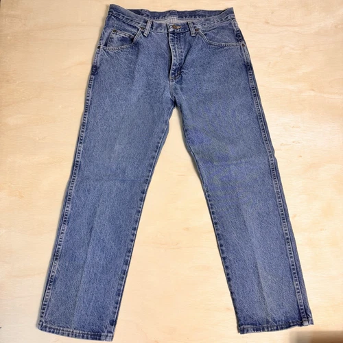 Wrangler Men’s 34x29 Blue Denim Five Star Regular Fit Jeans 100% Cotton