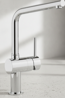 Grohe Einhand-SpüLtischbatterie Minta 31375 L-Auslauf Supersteel 31375DC0