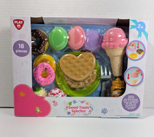 Play toys-Sweet Treats Selection 18 Piece Pretend Play Food