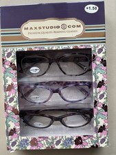 Max Studio Oval 3 Pack Readers Brown , Tortoi...