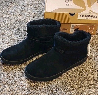NWB Koolaburra UGG Winter Snow Boots Womens Size Isana Black Suede
