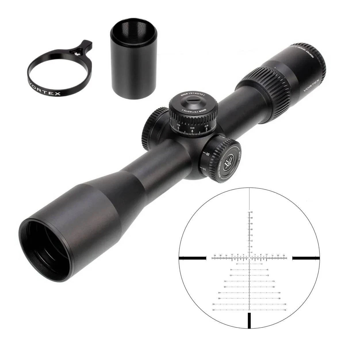 Vortex Optics Venom 3-15x44 FFP Riflescope - EBR-7C MRAD Reticle