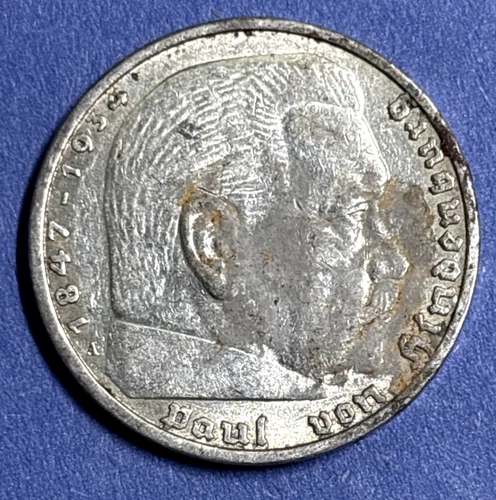 1936 Germany 5 Reichsmark — photo from another recent sale